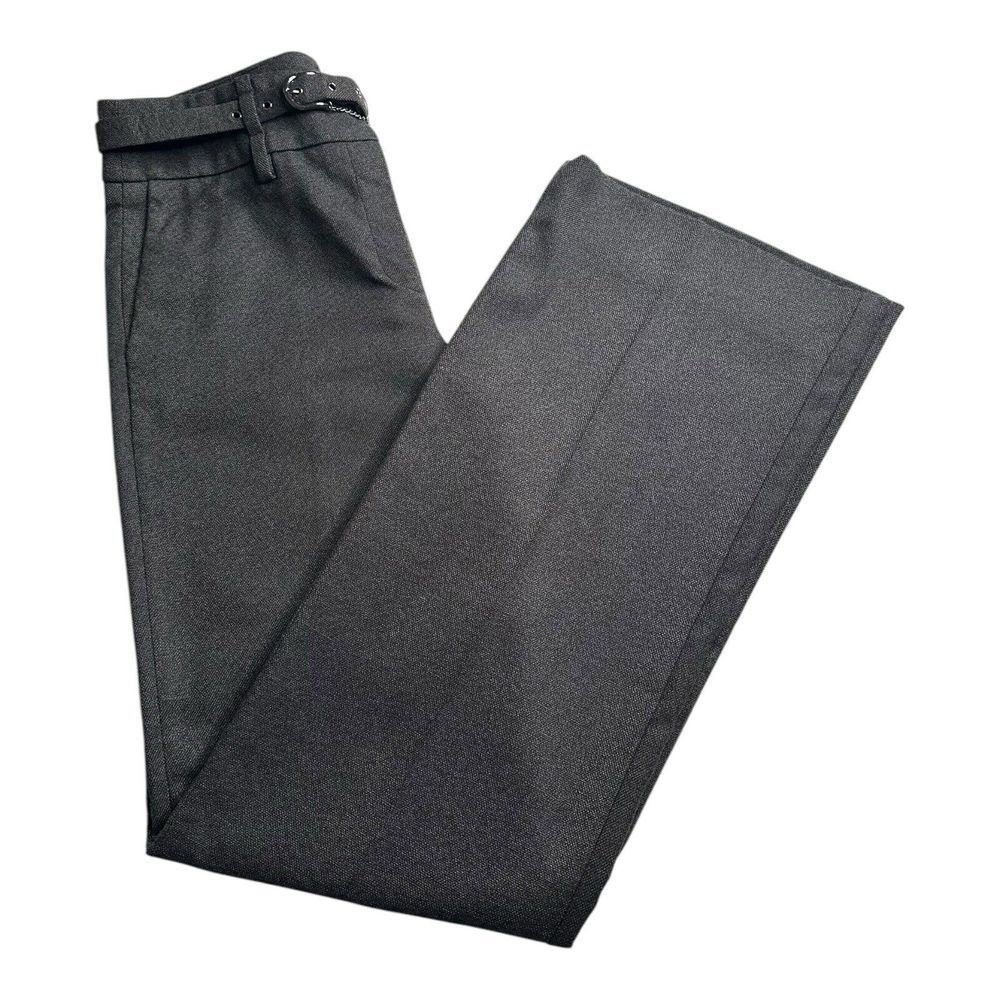 Zara  Women Pants Wide Legs Belt Waist Dark Gray Size‎ Small Small